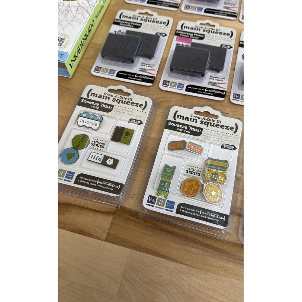 WRMK Crop-A-Dile III Main Squeeze Plates Tabs Inkadinkado Stamping Gear Lot - Picture 5 of 11